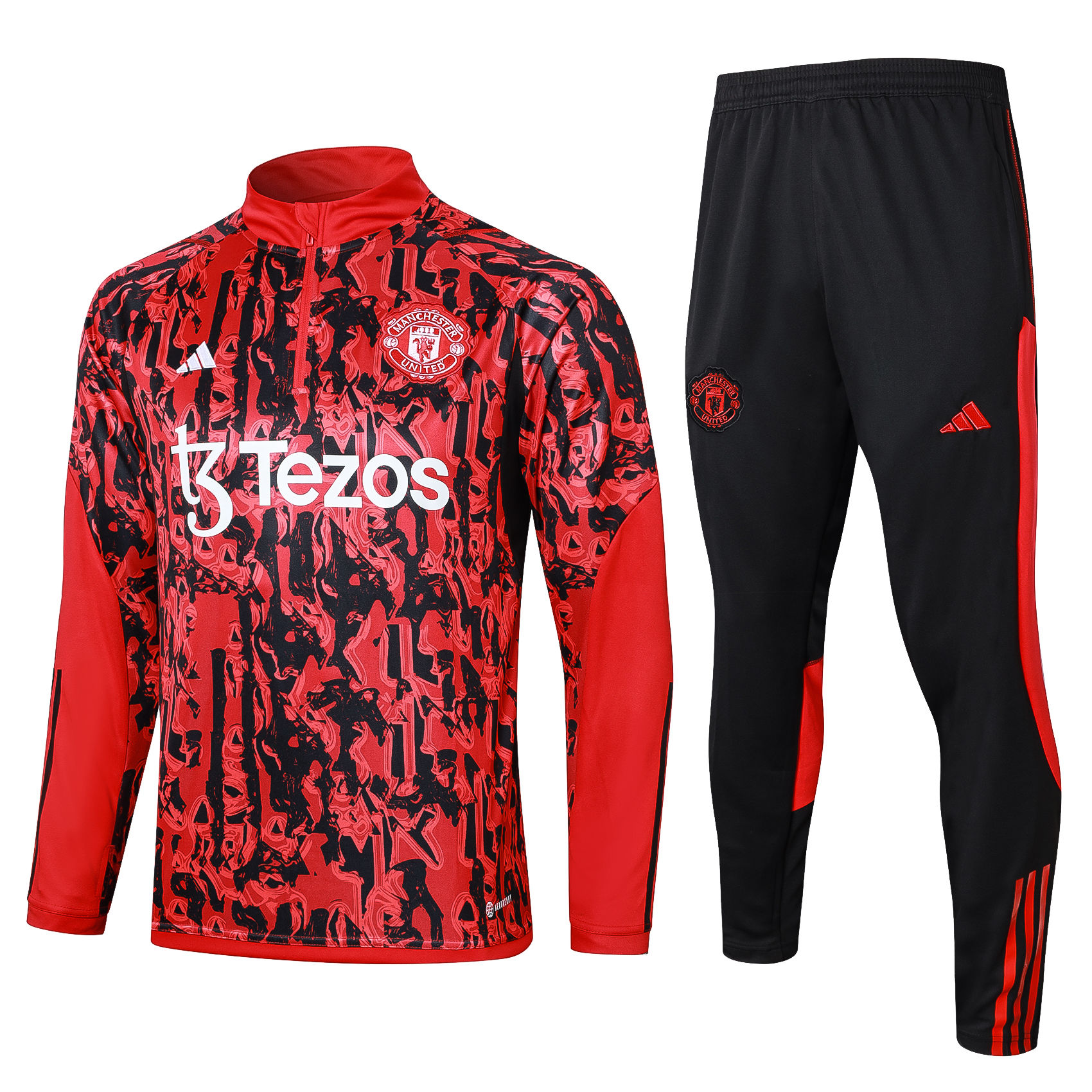 Mens Manchester United Training Suit Red 2023/24