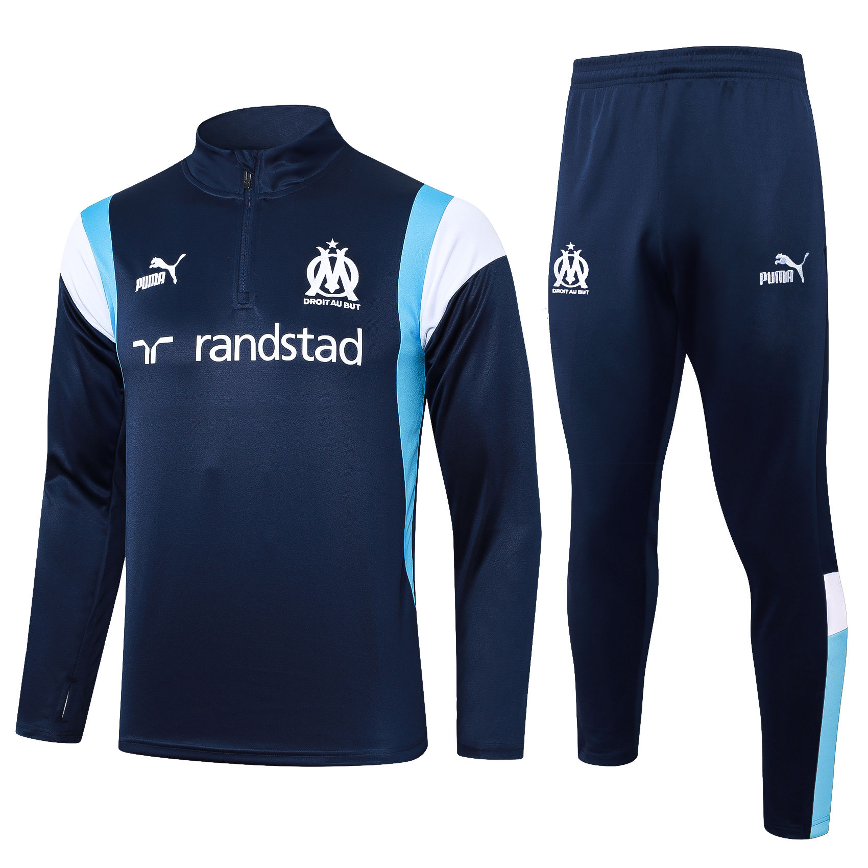 Mens Olympique Marseille Training Suit Royal 2023/24