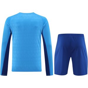 Mens Manchester United Goalkeeper Blue Suit Long Sleeve 2023/24