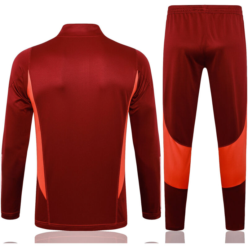 Mens Manchester United Training Suit Burgundy 2023/24