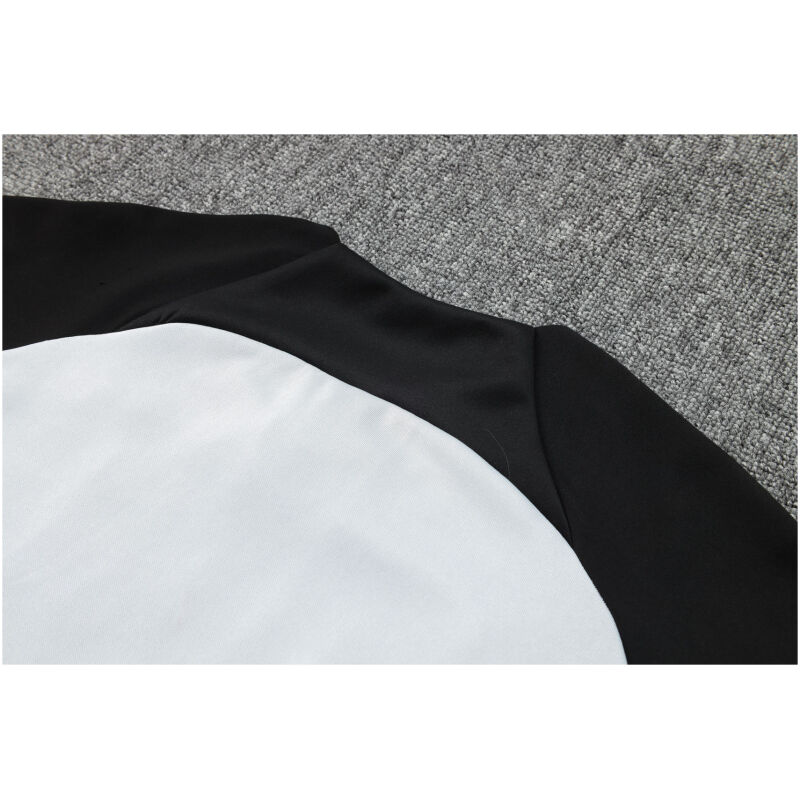 Mens Barcelona Jacket + Pants Training Suit Grey – Black 2023/24