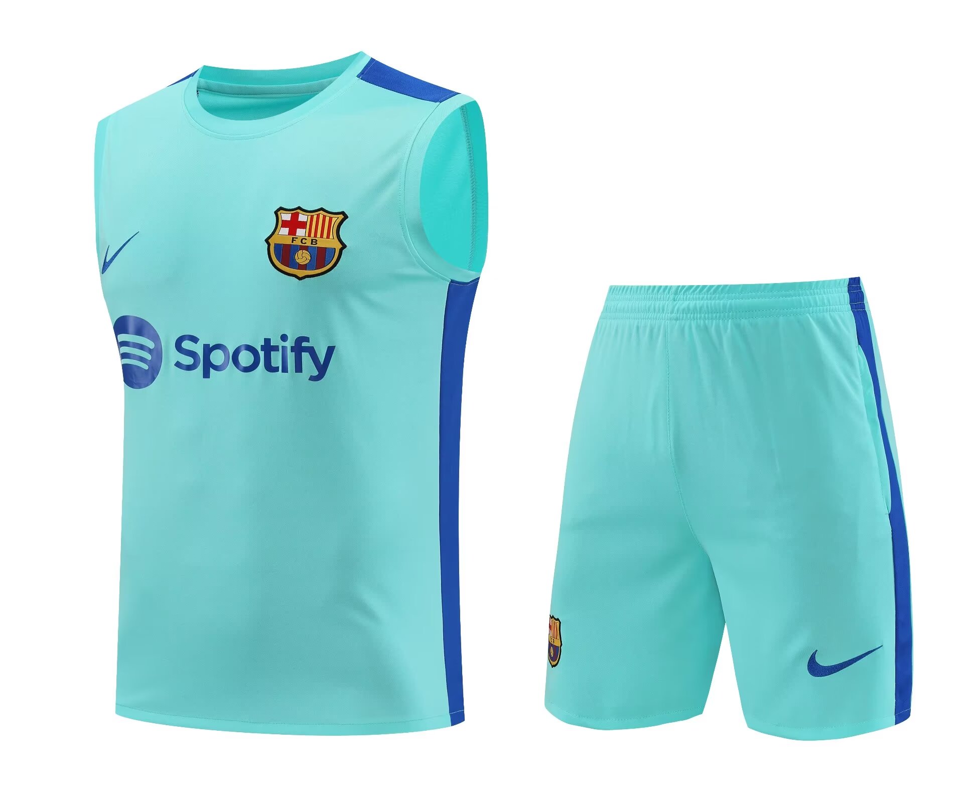 Mens Barcelona Singlet Suit Turquoise 2023/24