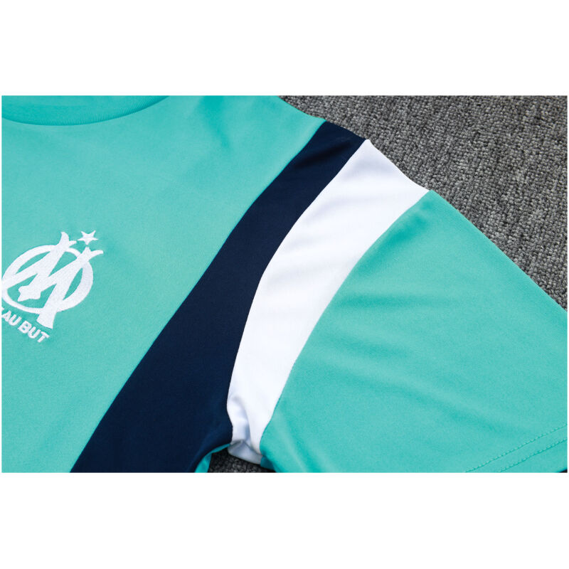 Mens Olympique Marseille Short Training Jersey Green 2023/24