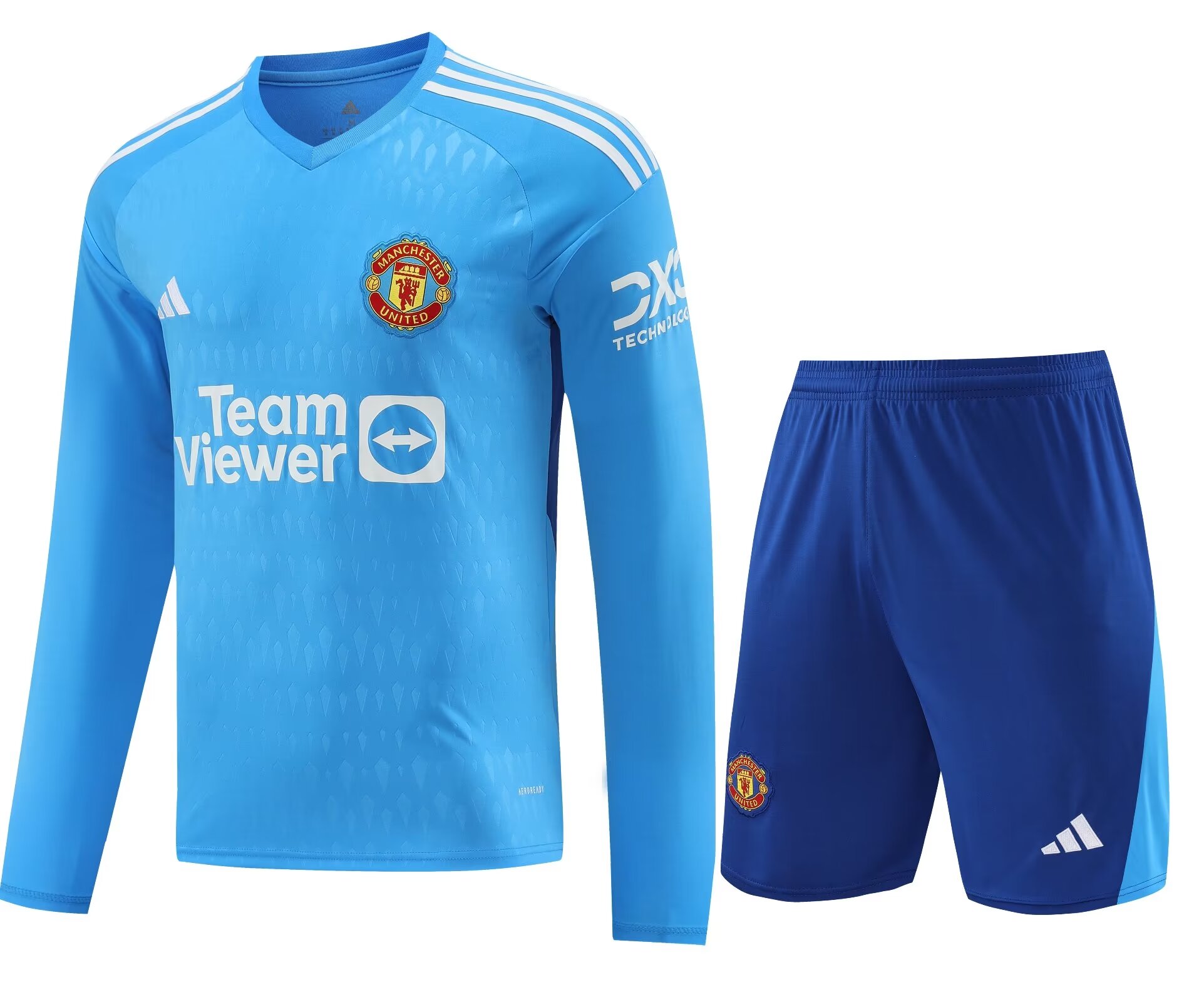 Mens Manchester United Goalkeeper Blue Suit Long Sleeve 2023/24