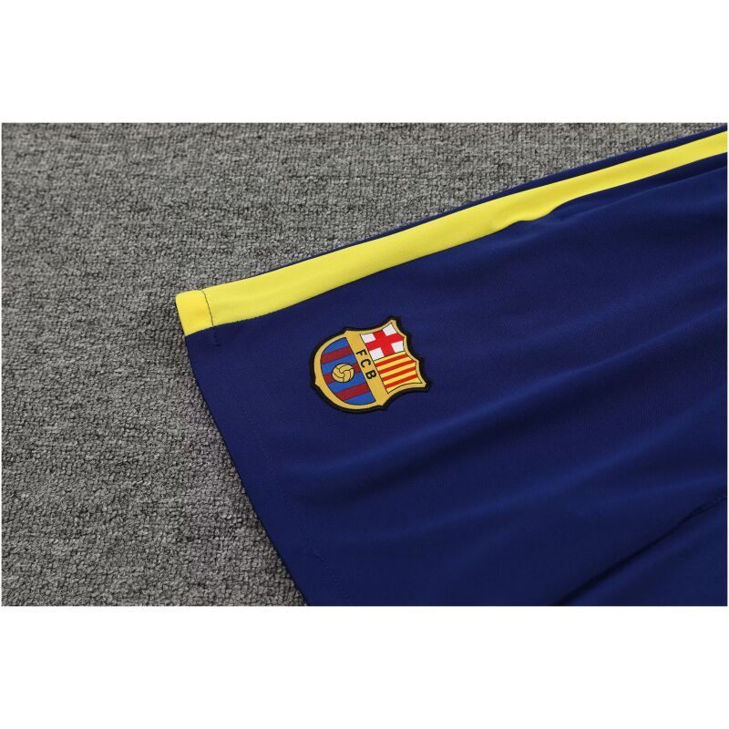 Mens Barcelona Short Training Suit Blue – Red 2023/24