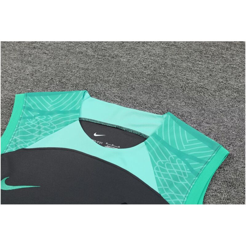 Mens Barcelona Singlet Suit Black – Green 2023/24