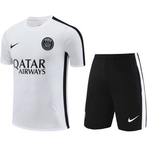 Mens PSG Short Training Suit White II 2023/24