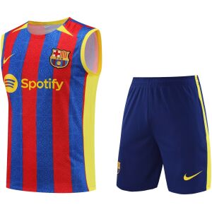 Mens Barcelona Singlet Suit Blue – Red 2023/24