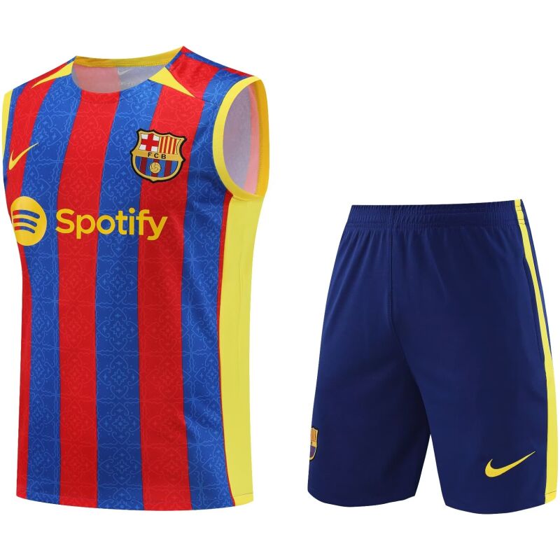 Mens Barcelona Singlet Suit Blue – Red 2023/24