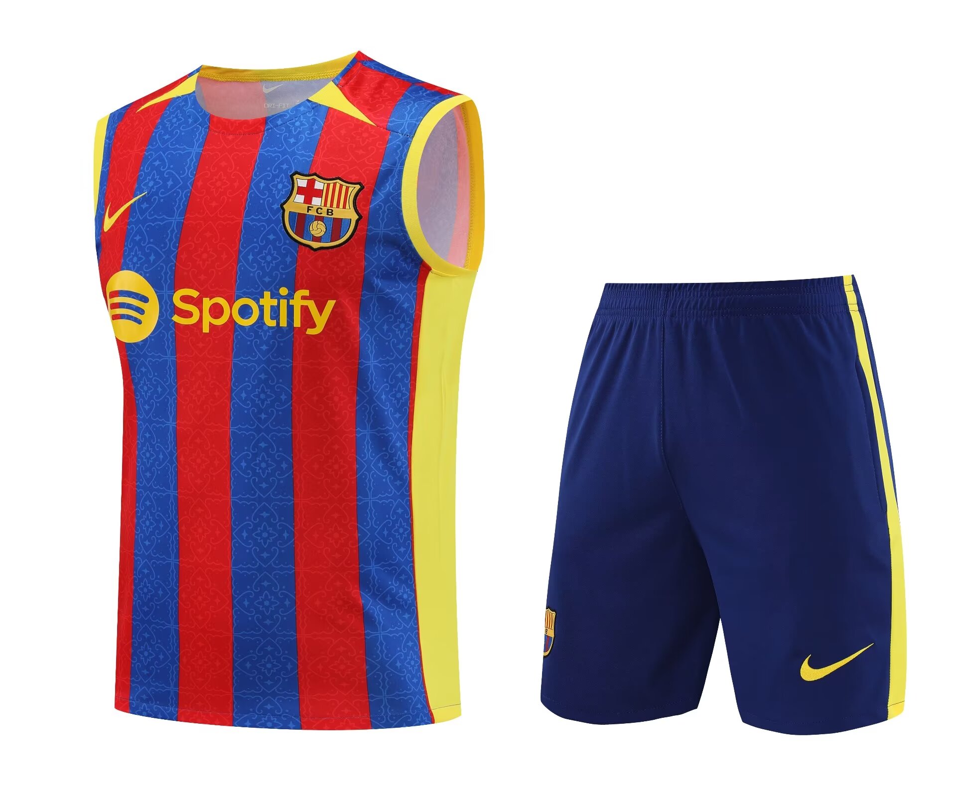 Mens Barcelona Singlet Suit Blue – Red 2023/24