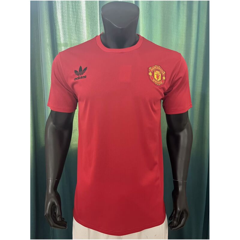 Mens Manchester United Short Training Jersey Red 2023/24