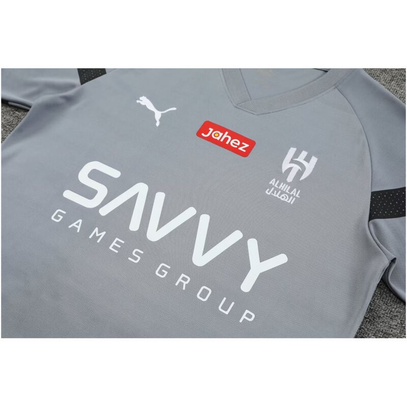 Mens Al-Hilal Short Training Suit Grey 2023/24