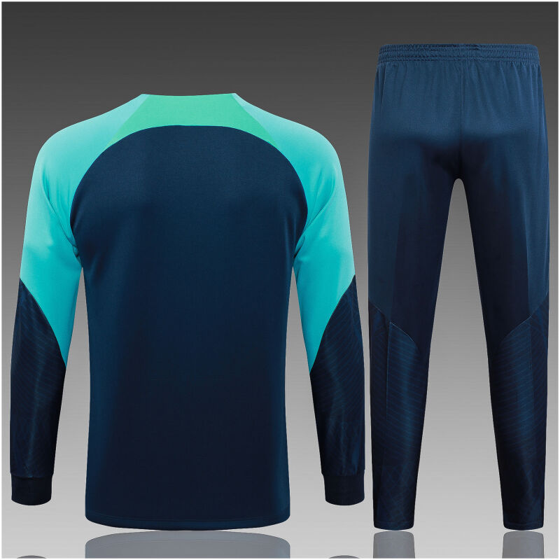 Kids Barcelona Jacket + Pants Training Suit Royal – Green 2023/24