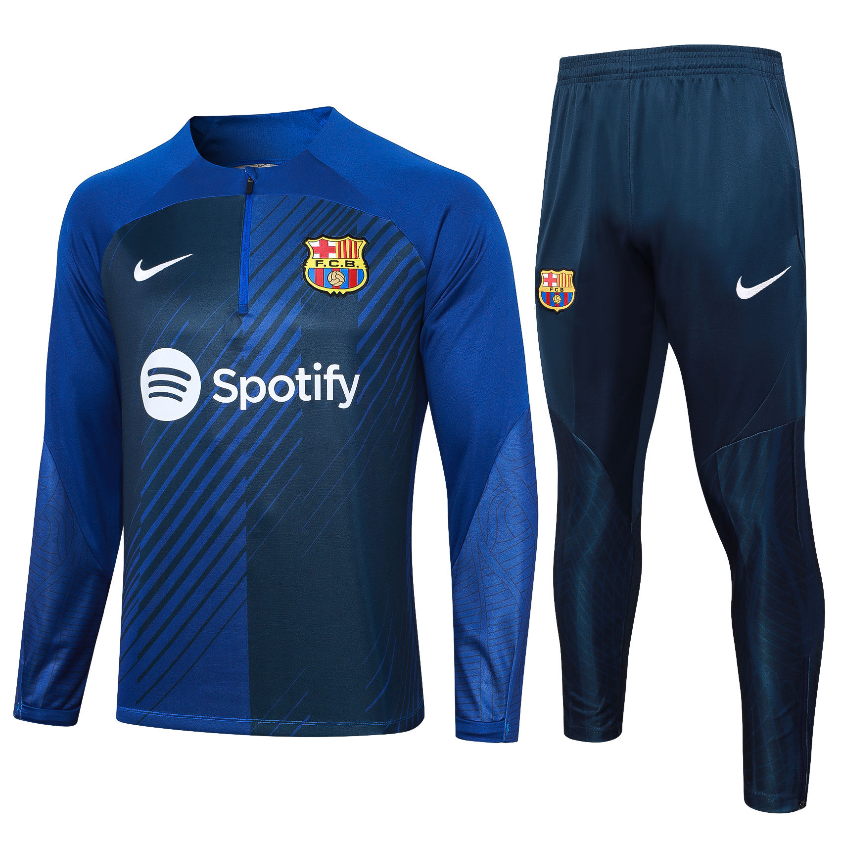Mens Barcelona Training Suit Blue 2023/24