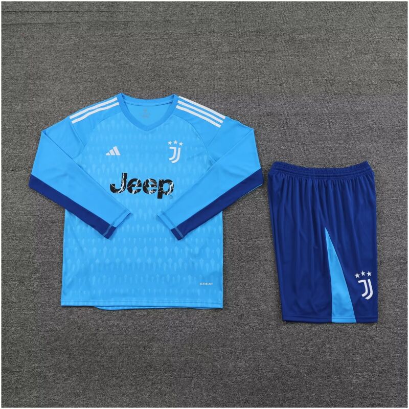 Mens Juventus Goalkeeper Blue Suit Long Sleeve 2023/24