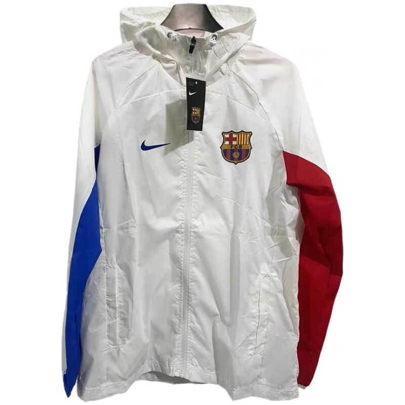 Mens Barcelona All Weather Windrunner Jacket White 2023/24
