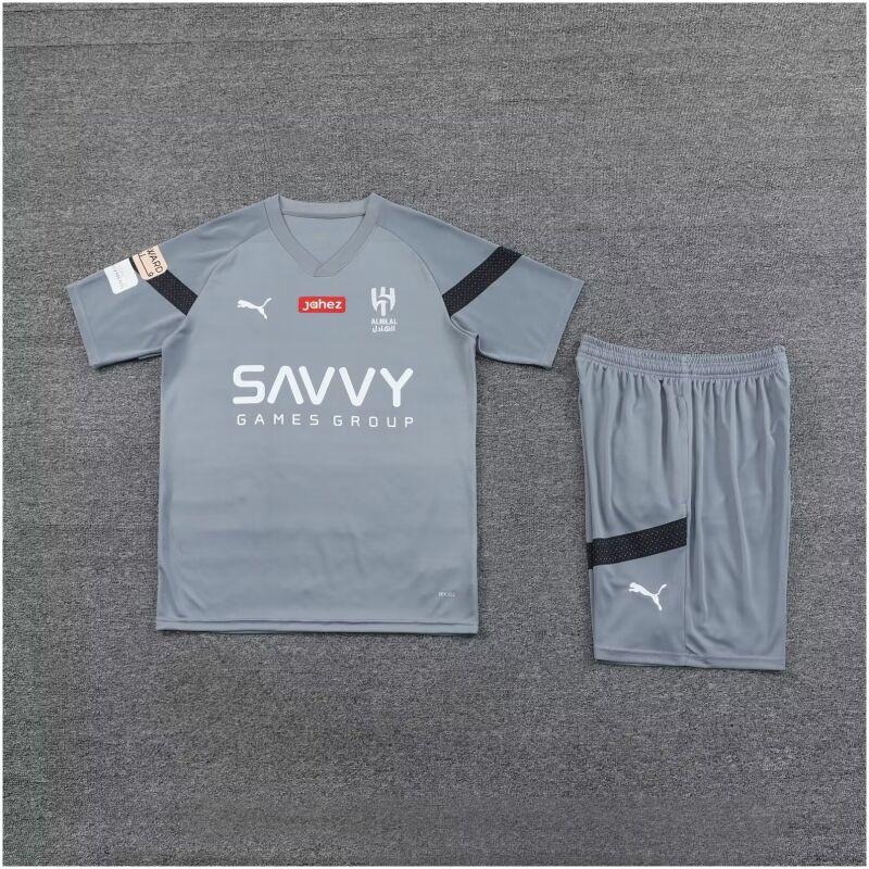 Mens Al-Hilal Short Training Suit Grey 2023/24