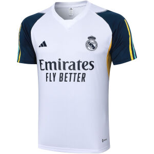 Mens Real Madrid Short Training Jersey White 2023/24