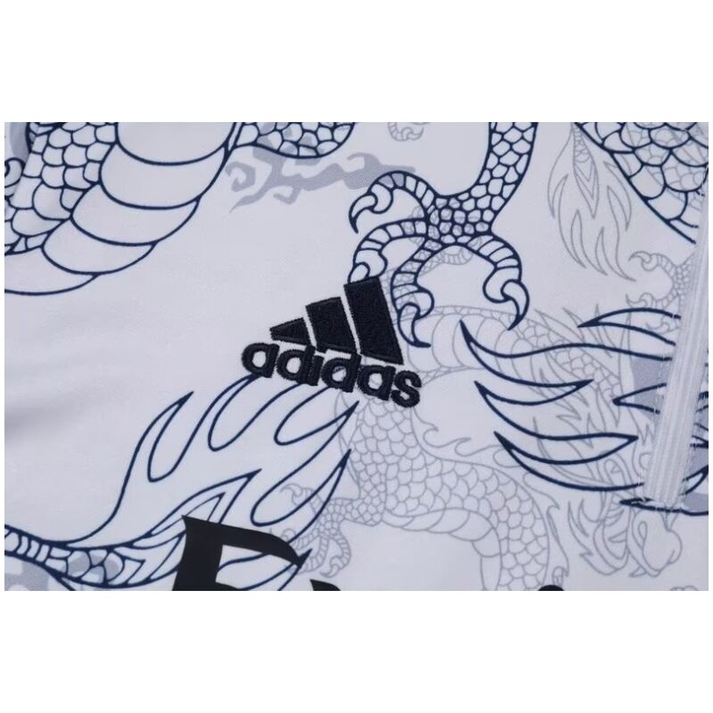 Mens Real Madrid Training Suit White Dragon 2023/24
