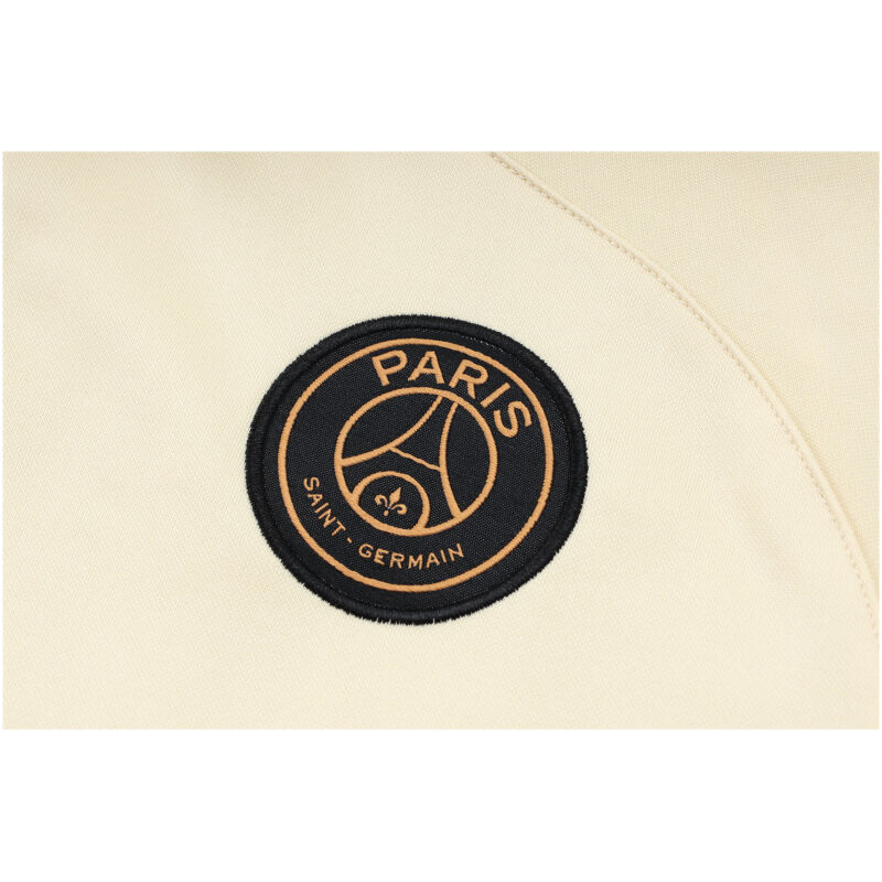 Mens PSG Hoodie Sweatshirt Beige 2023/24