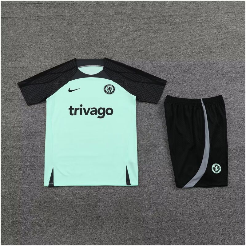 Mens Chelsea Short Training Suit Green 2023/24
