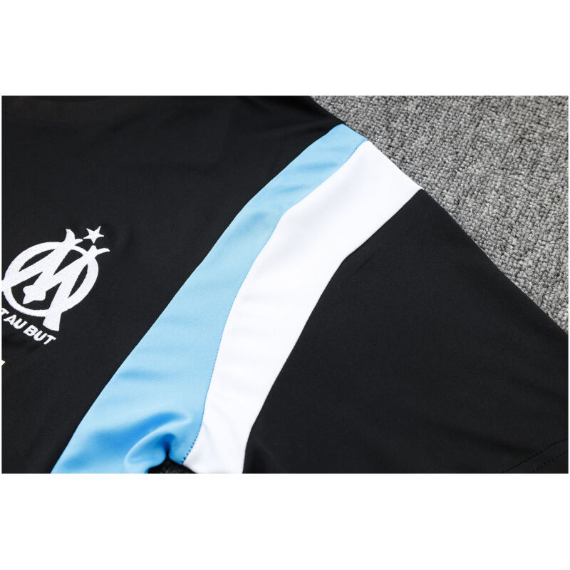 Mens Olympique Marseille Short Training Jersey Black 2023/24