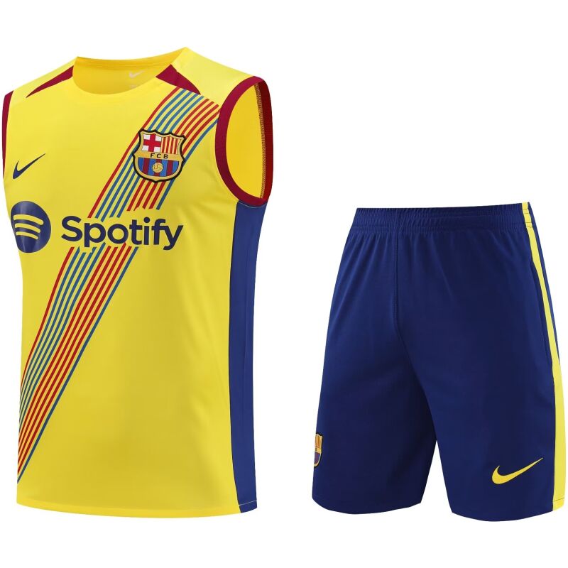 Mens Barcelona Singlet Suit Yellow 2023/24