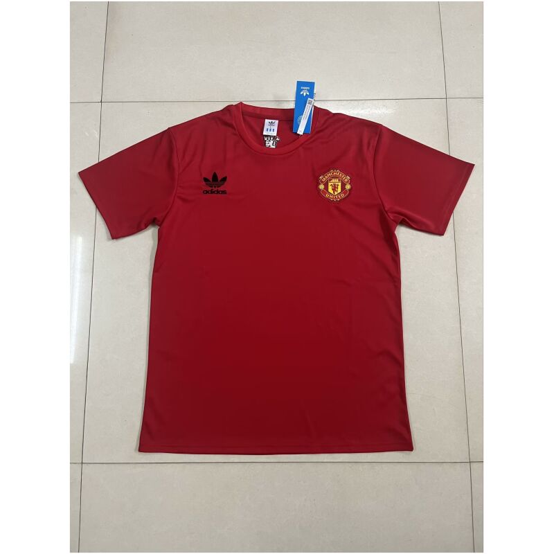 Mens Manchester United Short Training Jersey Red 2023/24