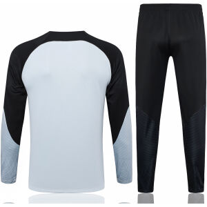 Mens Barcelona Training Suit Grey – Black 2023/24