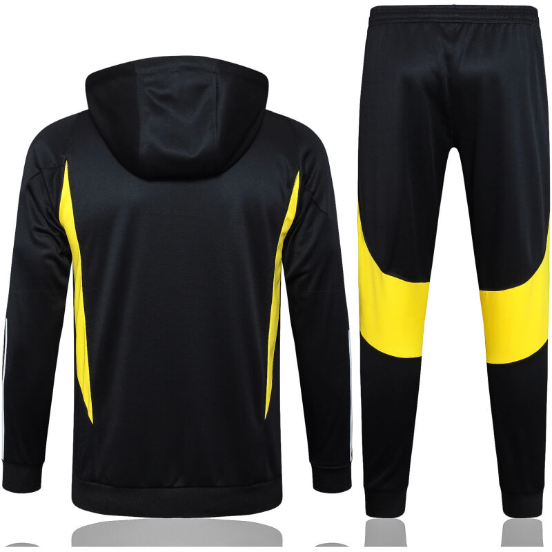 Mens Juventus Hoodie Sweatshirt Black 2023/24