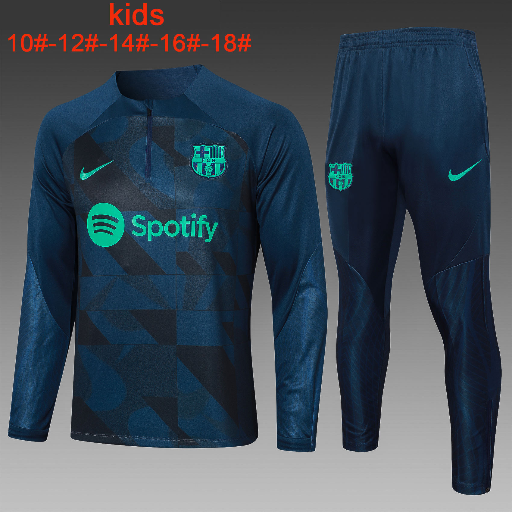Kids Barcelona Training Suit Royal 2023/24