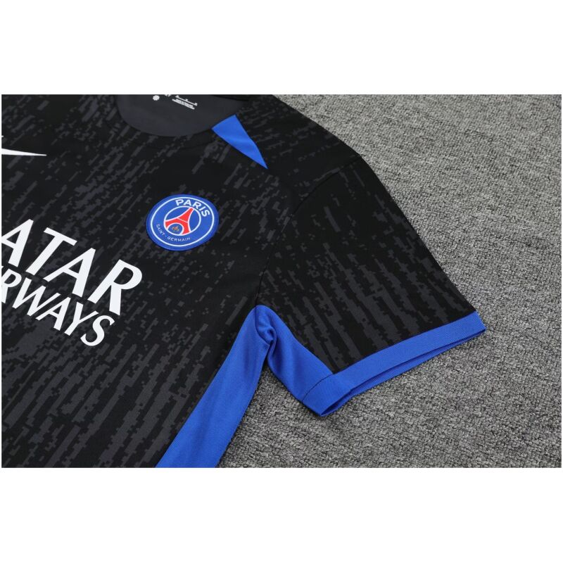 Mens PSG Short Training Suit Black II 2023/24