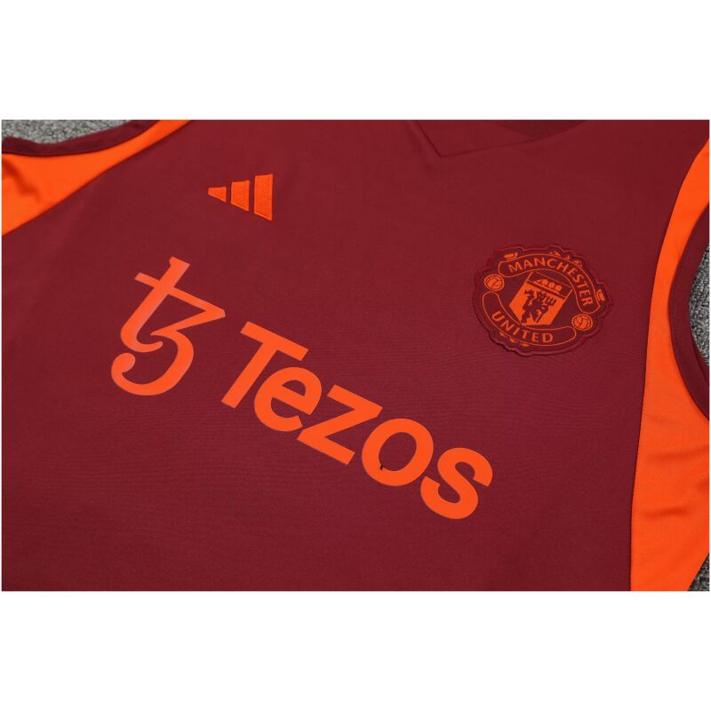 Mens Manchester United Singlet Suit Burgundy 2023/24