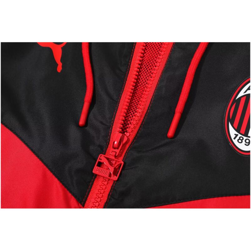 Mens AC Milan All Weather Windrunner Jacket Red 2023/24