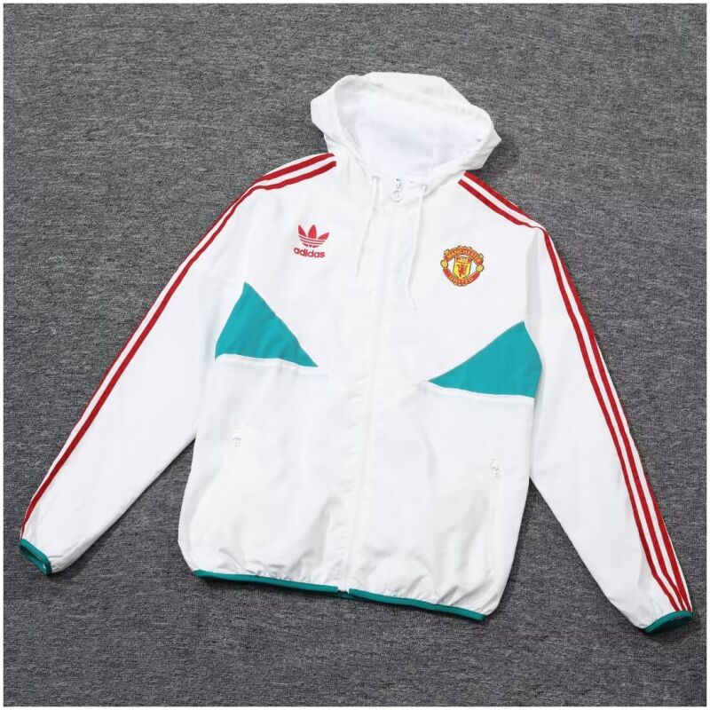 Mens Manchester United All Weather Windrunner Jacket White 2023/24