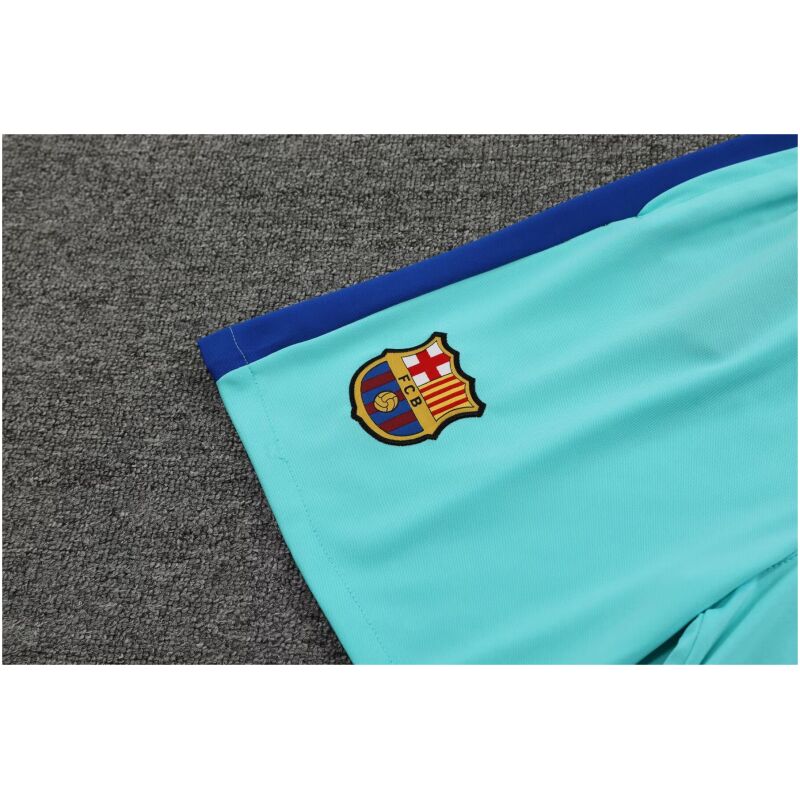 Mens Barcelona Short Training Suit Turquoise 2023/24