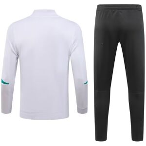 Mens Manchester United Jacket + Pants Training Suit White 2023/24
