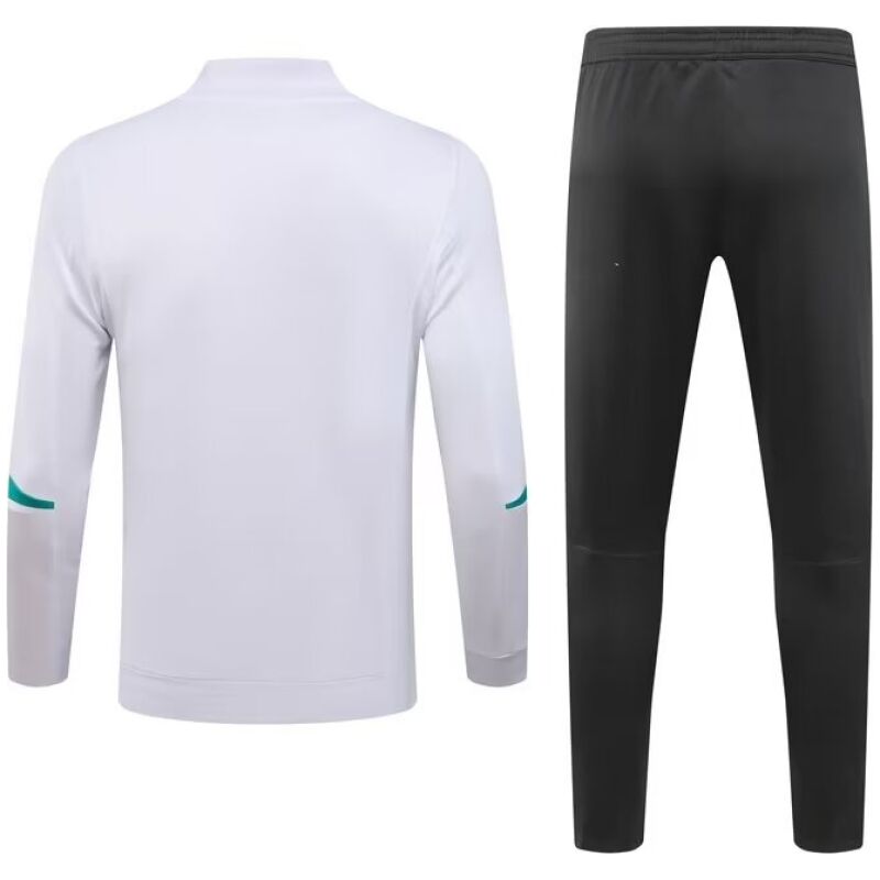 Mens Manchester United Jacket + Pants Training Suit White 2023/24