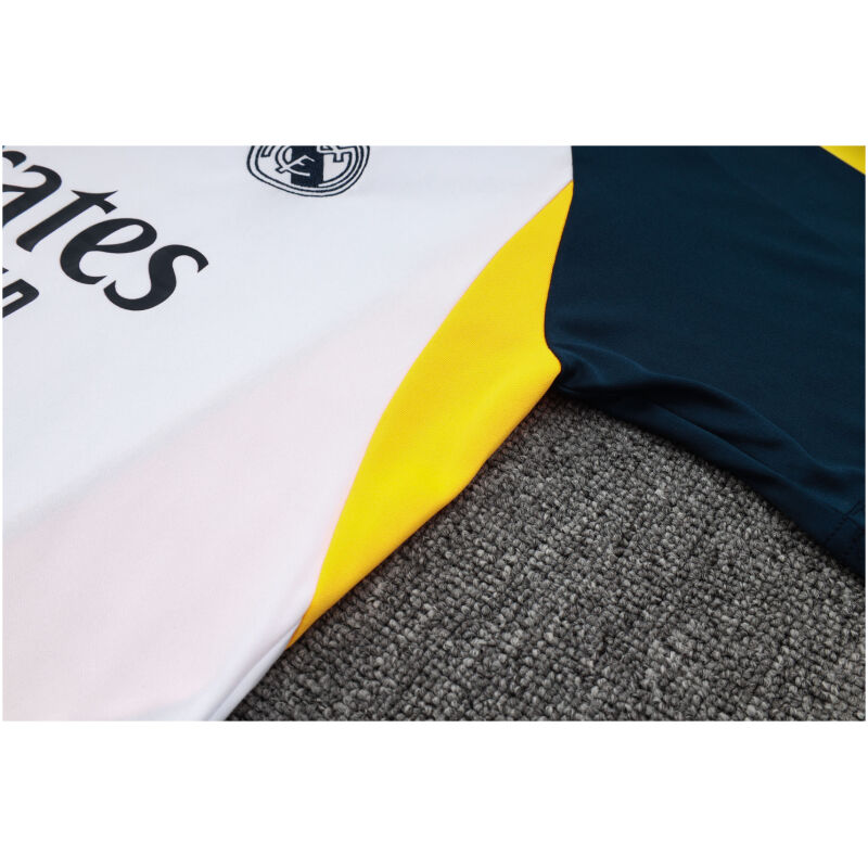 Mens Real Madrid Short Training Jersey White 2023/24