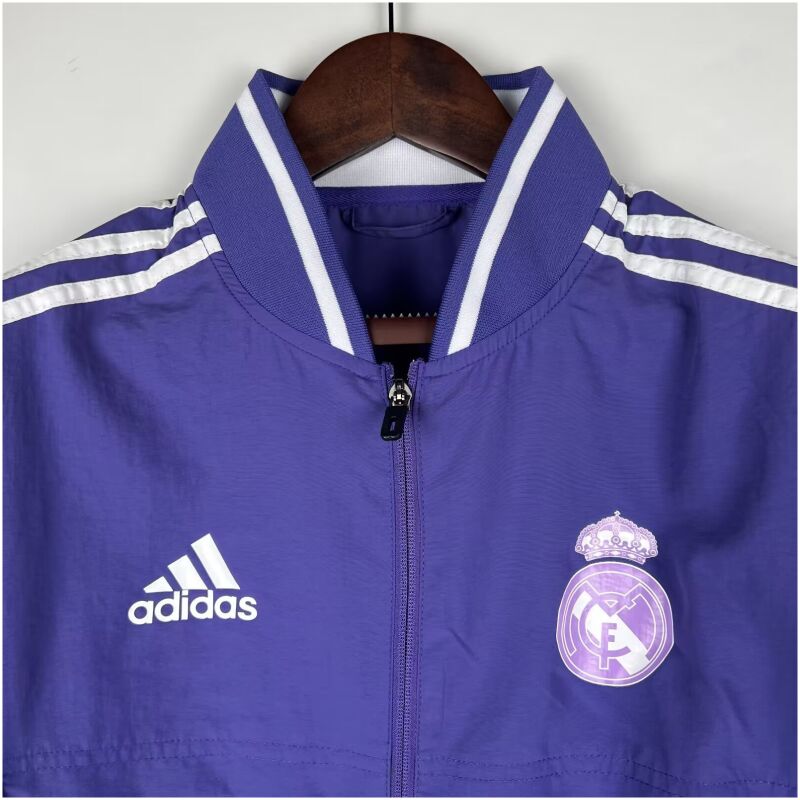 Mens Real Madrid All Weather Windrunner Jacket Purple 2023/24