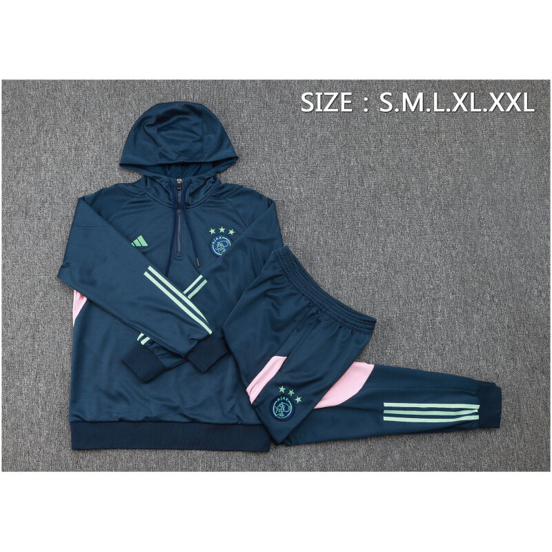 Mens Ajax Hoodie Sweatshirt Royal 2023/24
