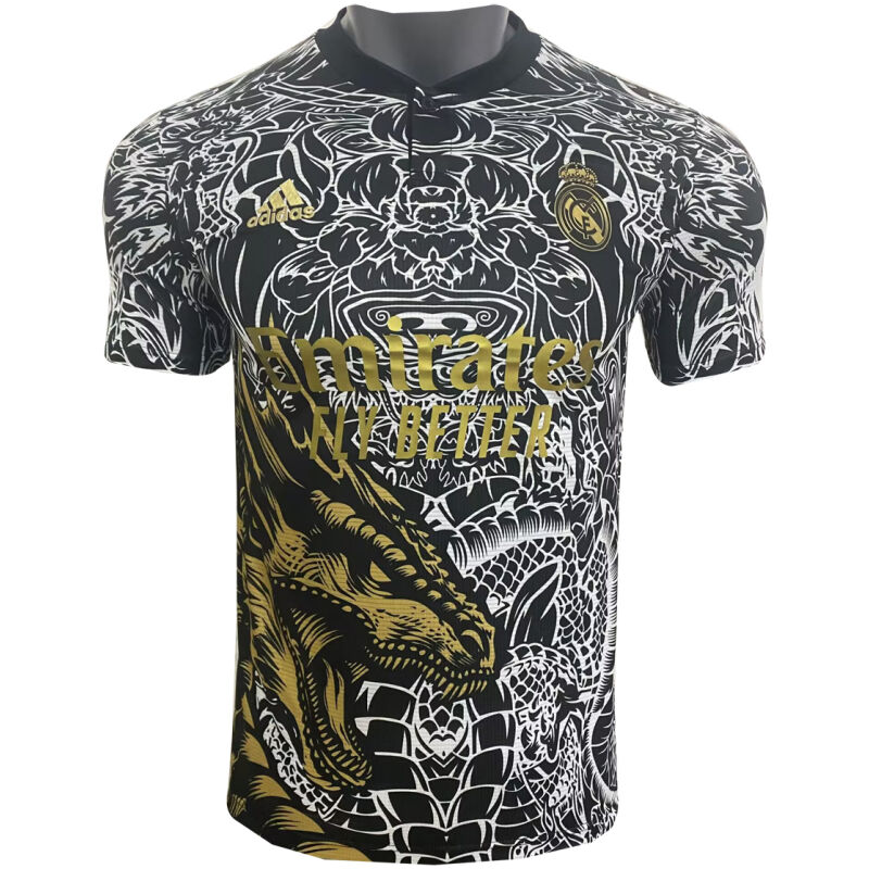 Mens Real Madrid Special Edition Black Dragon Jersey 2023/24