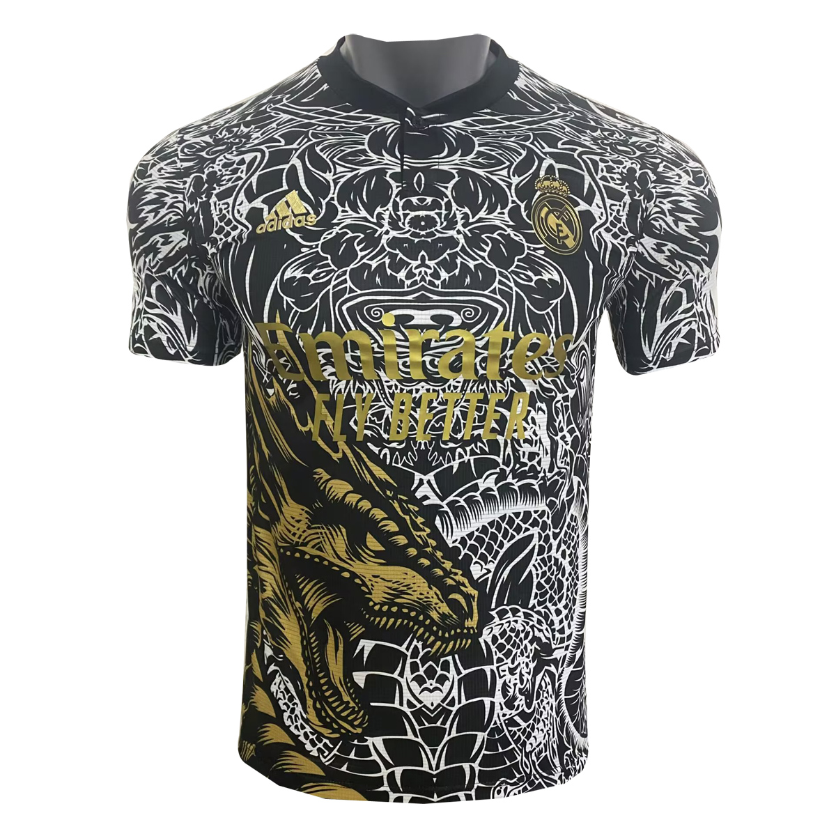 Mens Real Madrid Special Edition Black Dragon Jersey 2023/24