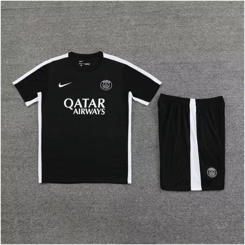 Mens PSG Short Training Suit Black 2023/24