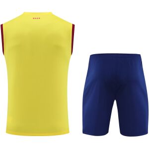 Mens Barcelona Singlet Suit Yellow 2023/24
