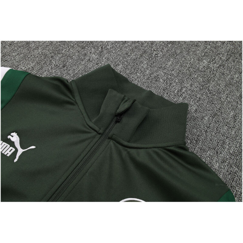 Mens Manchester City Jacket + Pants Training Suit Dark Green 2023/24