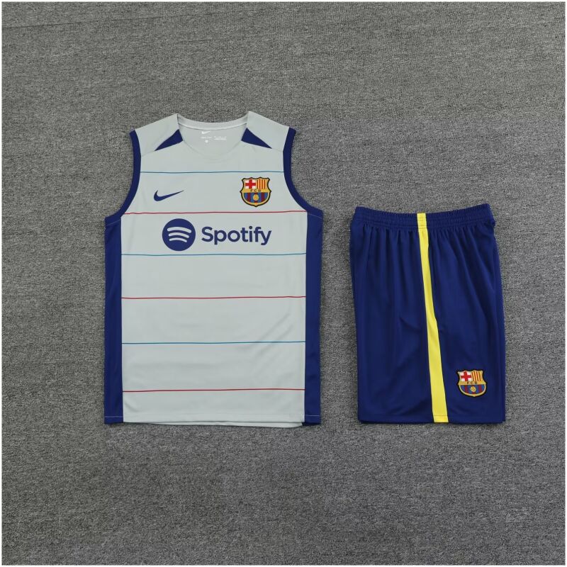 Mens Barcelona Singlet Suit Grey 2023/24