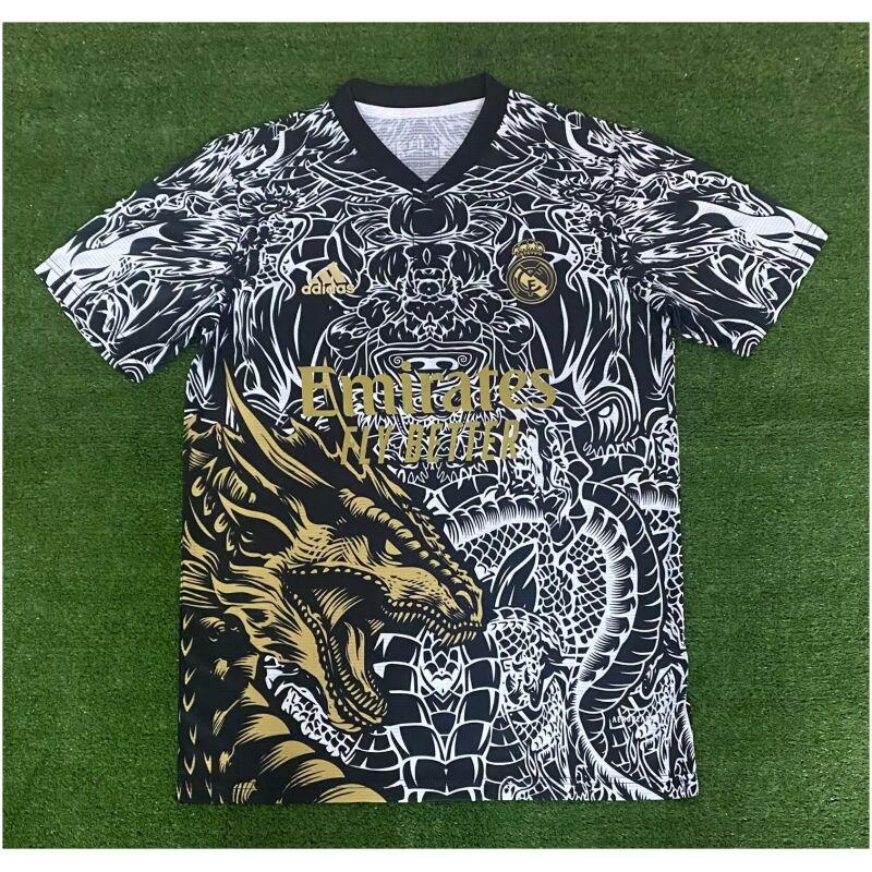 Mens Real Madrid Special Edition Black Dragon Jersey 2023/24