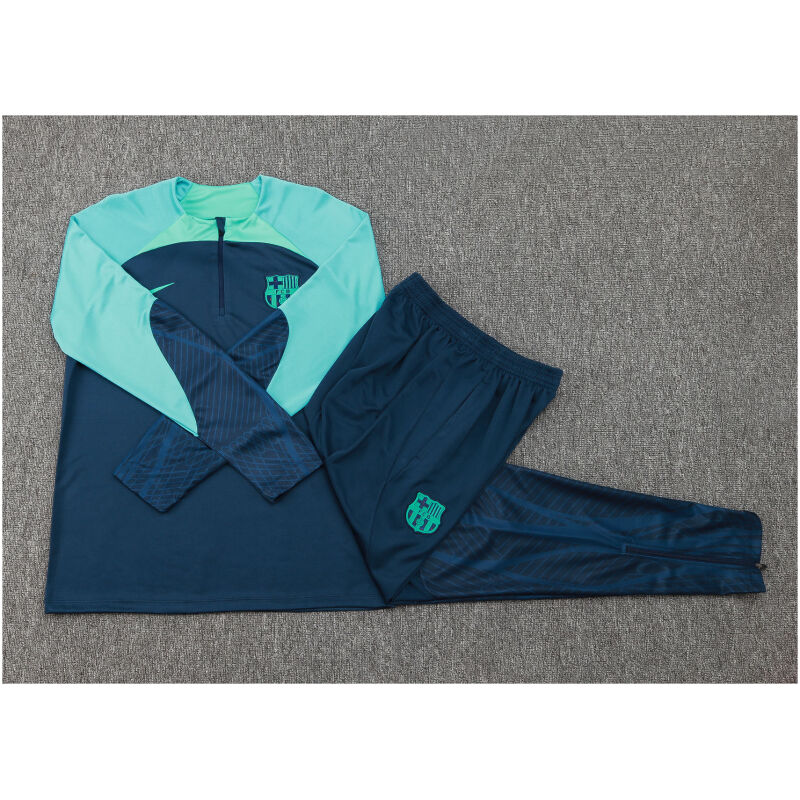 Kids Barcelona Training Suit Royal – Green 2023/24