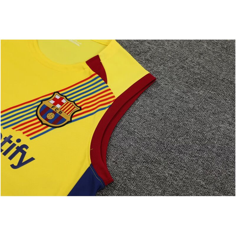 Mens Barcelona Singlet Suit Yellow 2023/24